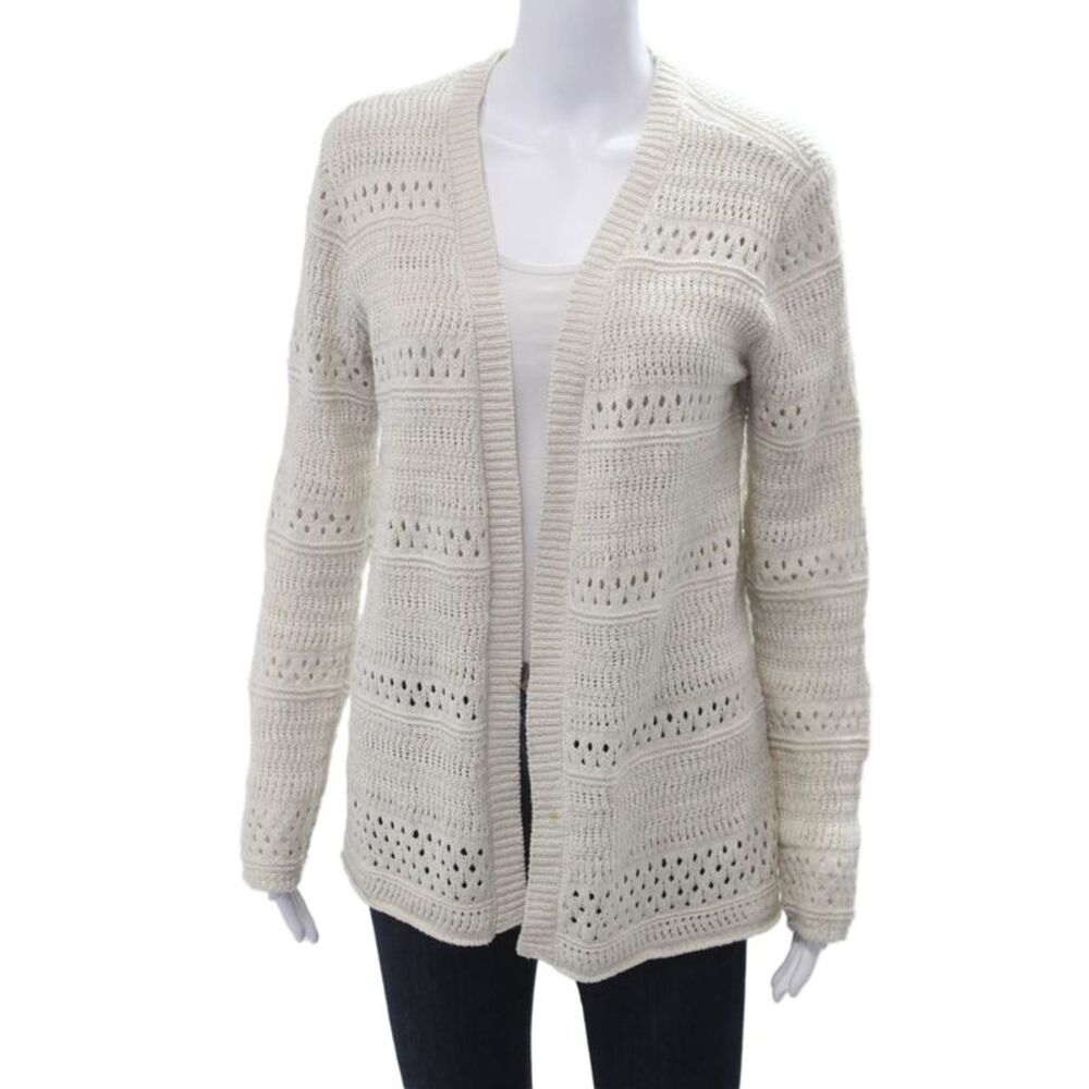 Jack by BB DAKOTA Womens Beige Boho V-Neck Long Sleeve Cardigan Size S